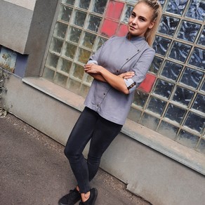 RONDON dámský jeansový stretch šedý
